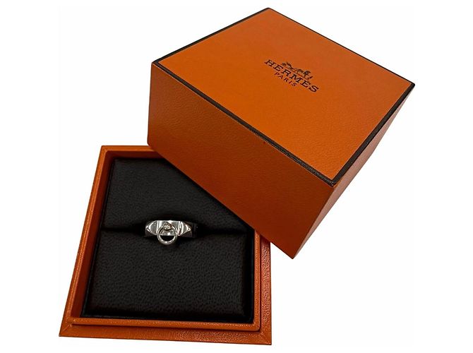 Ring Anello Collier de Chien PM di Hermès Argento - vista 2