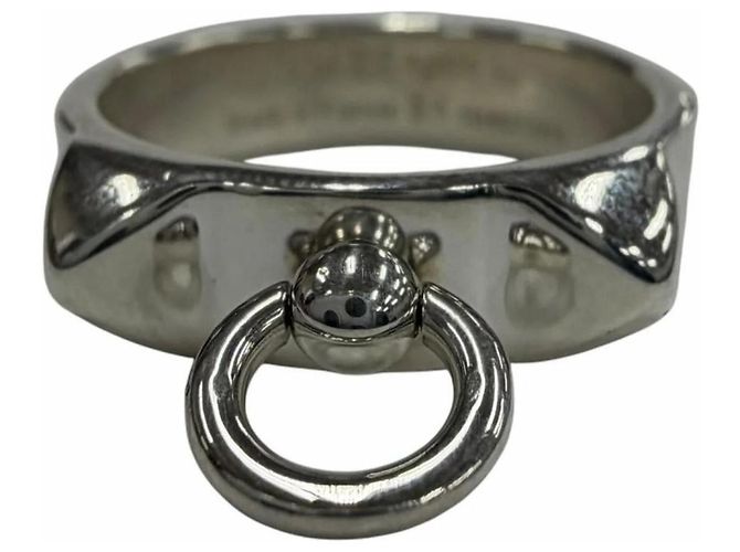 Ring Anello Collier de Chien PM di Hermès Argento - vista 3