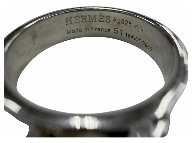 Ring Anello Collier de Chien PM di Hermès Argento - vista 7