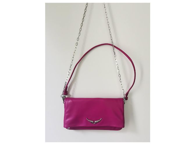 Clutch Rock Eternal Zadig & Voltaire pelle fucsia Fuschia - vista 6