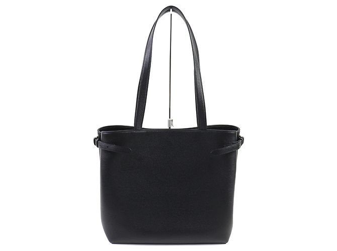 Céline Celine Anais Triomphe Mittelgroße Leder-Tote Schwarz - view 3