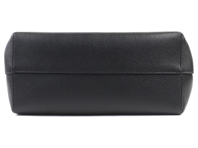 Céline Celine Anais Triomphe Mittelgroße Leder-Tote Schwarz - view 5