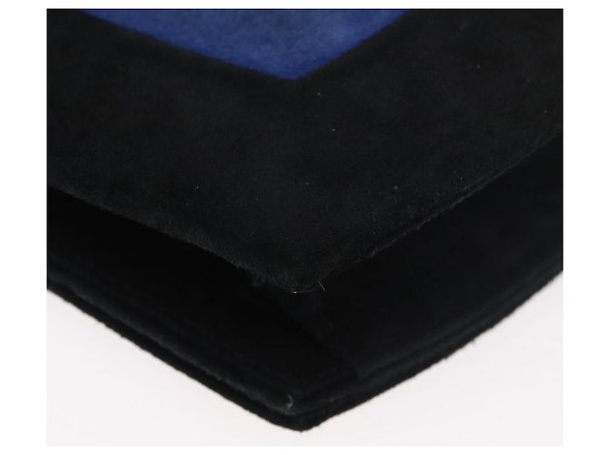 Borsa a Spalla SAINT LAURENT Camoscio Nero Oro Argento Auth 176065A D'oro - vista 15