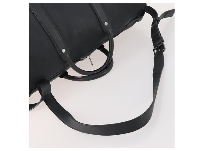 Borsa Boston LOUIS VUITTON in pelle Taurillon Clemence 2 in 1 Nera LV Auth bs34310 Nero - vista 7