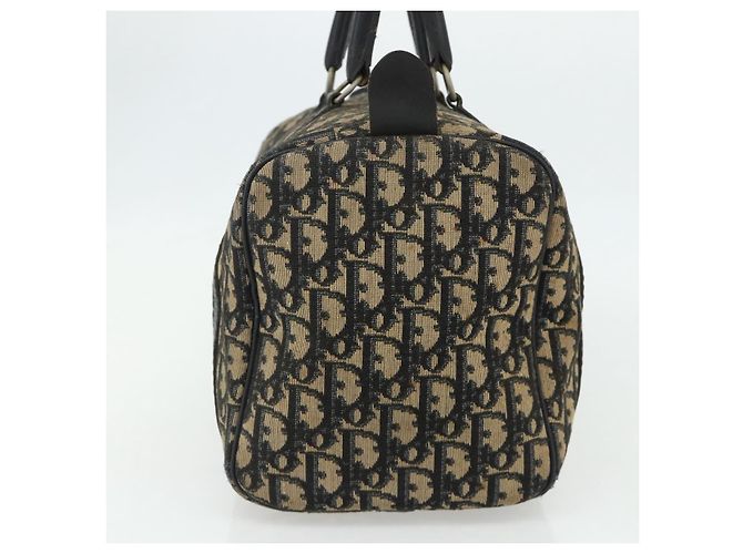 Borsa Boston in tela Trotter Christian Dior Navy Argento Auth 175552 Blu navy - vista 4
