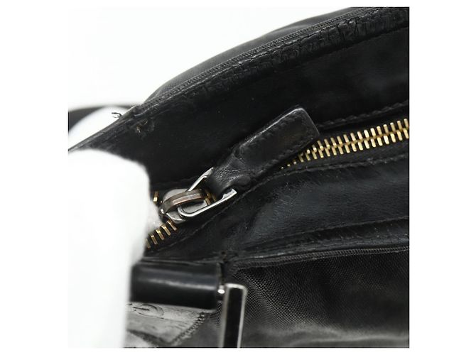 Borsa a Spalla GUCCI in Tela Nera Argento 169937 Auth kk663 Nero - vista 10