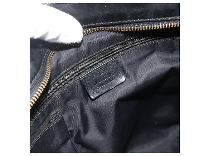 Borsa a Spalla GUCCI in Tela Nera Argento 169937 Auth kk663 Nero - vista 18