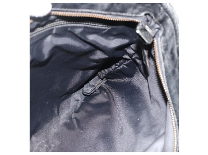 Borsa a Spalla GUCCI in Tela Nera Argento 169937 Auth kk663 Nero - vista 19
