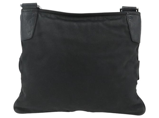 Borsa a Spalla GUCCI in Tela Nera Argento 169937 Auth kk663 Nero - vista 2