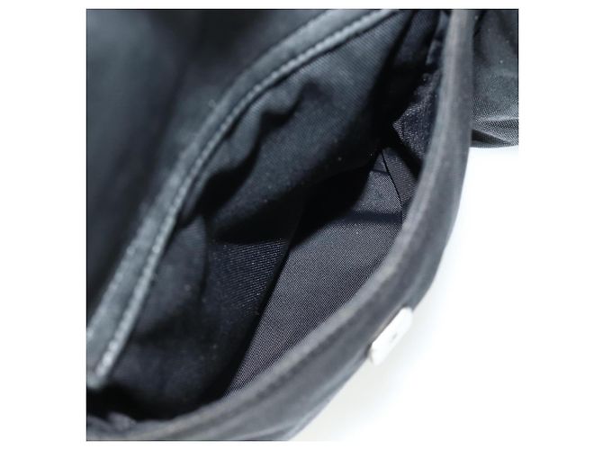 Borsa a Spalla GUCCI in Tela Nera Argento 169937 Auth kk663 Nero - vista 23