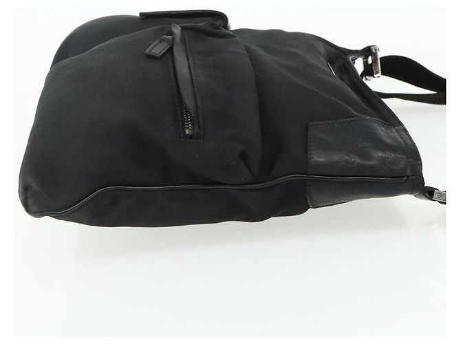 Borsa a Spalla GUCCI in Tela Nera Argento 169937 Auth kk663 Nero - vista 4