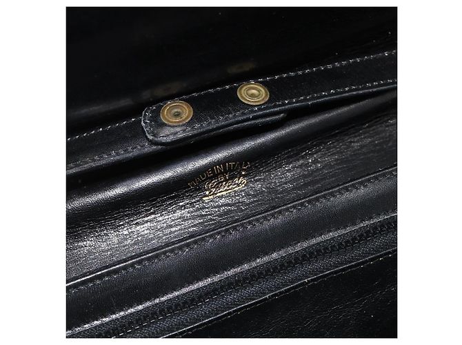 Borsa a Spalla GG Canvas Gucci Nera Oro Auth YKZ1114 Nero D'oro - vista 17