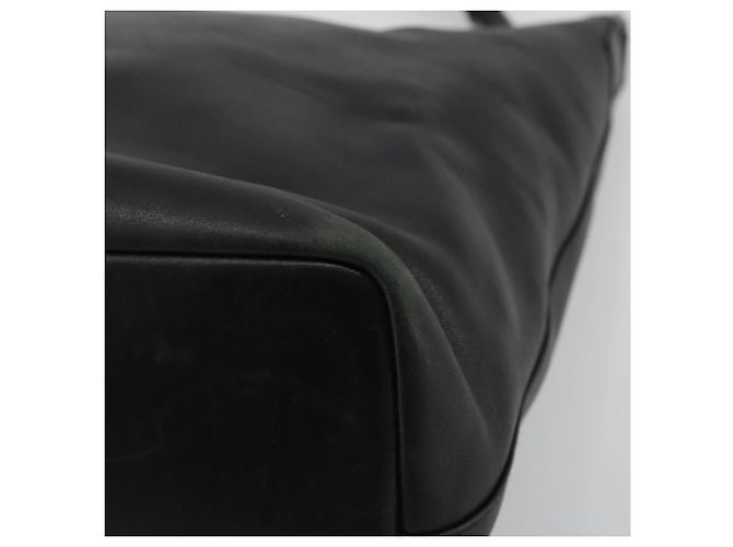 Borsa a Spalla in Pelle Gucci Bamboo Nera Argento Auth 175312 Nero - vista 16