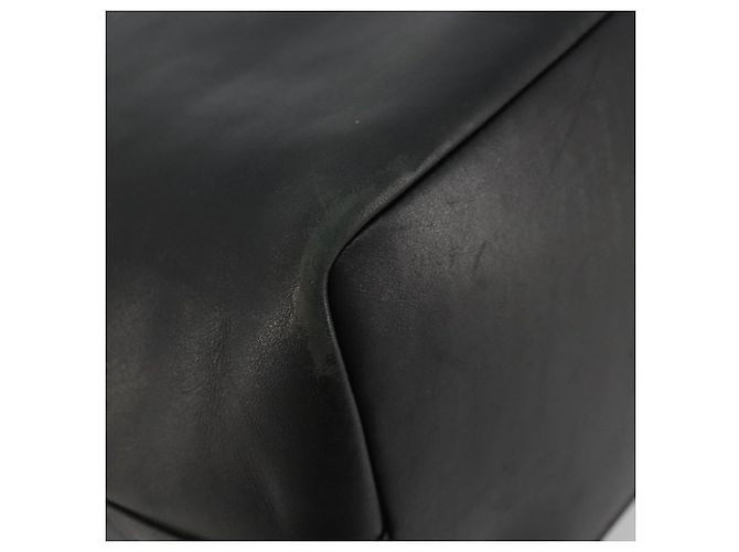 Borsa a Spalla in Pelle Gucci Bamboo Nera Argento Auth 175312 Nero - vista 17