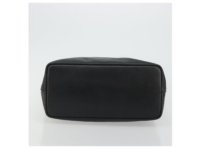 Borsa a Spalla in Pelle Gucci Bamboo Nera Argento Auth 175312 Nero - vista 5