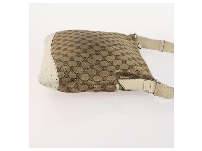 Set di 3 borse Gucci GG Canvas Web Sherry Line Beige Nero Auth BA12030 - vista 11