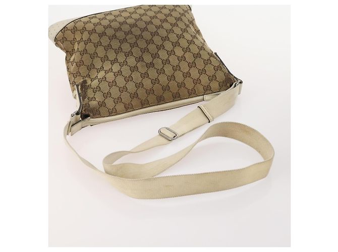 Set di 3 borse Gucci GG Canvas Web Sherry Line Beige Nero Auth BA12030 - vista 12