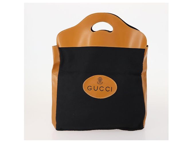 Set di 3 borse Gucci GG Canvas Web Sherry Line Beige Nero Auth BA12030 - vista 2