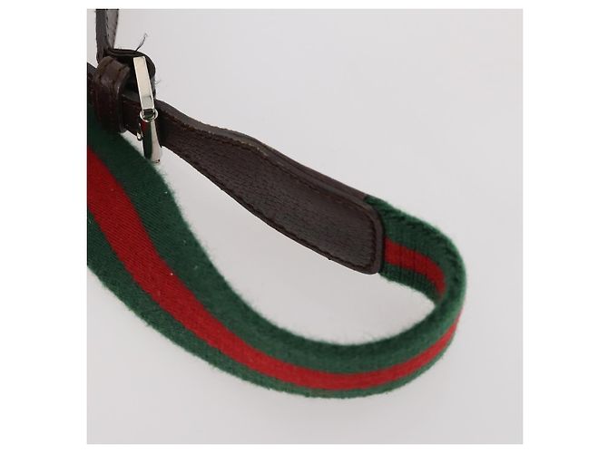 Set di 3 borse Gucci GG Canvas Web Sherry Line Beige Nero Auth BA12030 - vista 20