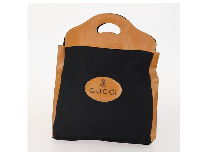 Set di 3 borse Gucci GG Canvas Web Sherry Line Beige Nero Auth BA12030 - vista 3