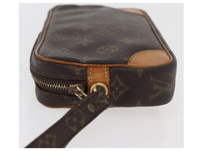 LOUIS VUITTON Pochette Marly Dragonne PM Monogramma M51827 LV Auth BA12140 - vista 4