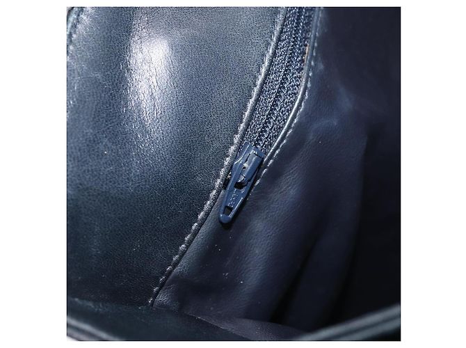 BALLY Borsa a Spalla Trapuntata in Pelle Blu Navy e Oro Auth SW2333A D'oro - vista 22