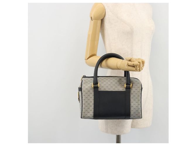 Gucci Borsa Boston Micro GG Supreme in PVC Navy Gold Auth BA12131 D'oro Blu navy - vista 24