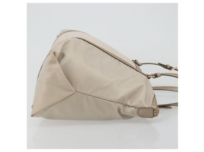 Borsa a mano Vala Ribbon in nylon rosa e oro Auth di Salvatore Ferragamo ka3946 - vista 3