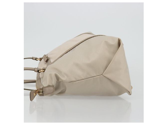 Borsa a mano Vala Ribbon in nylon rosa e oro Auth di Salvatore Ferragamo ka3946 - vista 4