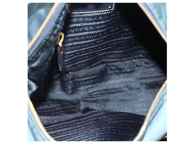 Borsa a Spalla PRADA Nylon Verde Oro Auth YKZ1088 D'oro - vista 10