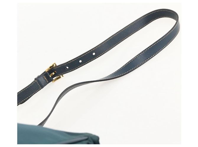 Borsa a Spalla PRADA Nylon Verde Oro Auth YKZ1088 D'oro - vista 14