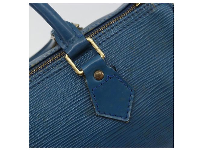 LOUIS VUITTON Borsa a Mano Epi Speedy 25 Blu Toledo M43015 LV Auth YKZ982 - vista 18