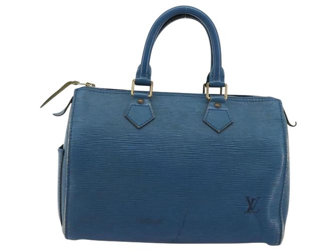 LOUIS VUITTON Borsa a Mano Epi Speedy 25 Blu Toledo M43015 LV Auth YKZ982 - vista 2