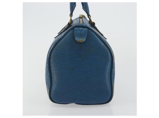 LOUIS VUITTON Borsa a Mano Epi Speedy 25 Blu Toledo M43015 LV Auth YKZ982 - vista 3