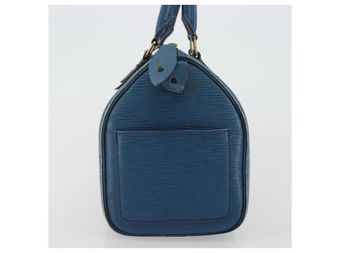 LOUIS VUITTON Borsa a Mano Epi Speedy 25 Blu Toledo M43015 LV Auth YKZ982 - vista 4