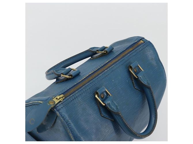LOUIS VUITTON Borsa a Mano Epi Speedy 25 Blu Toledo M43015 LV Auth YKZ982 - vista 6