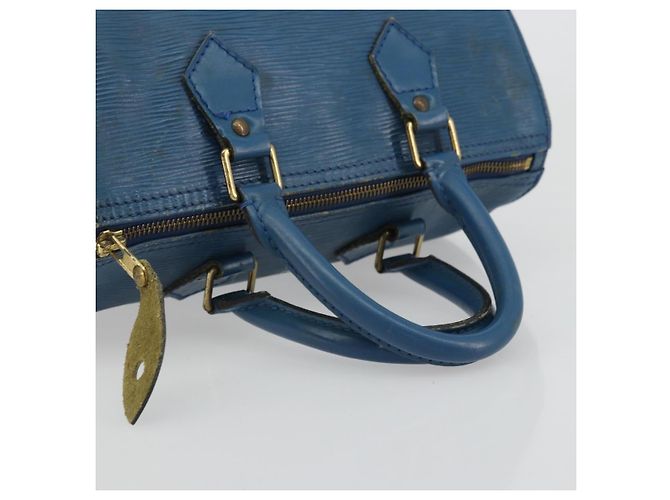 LOUIS VUITTON Borsa a Mano Epi Speedy 25 Blu Toledo M43015 LV Auth YKZ982 - vista 7