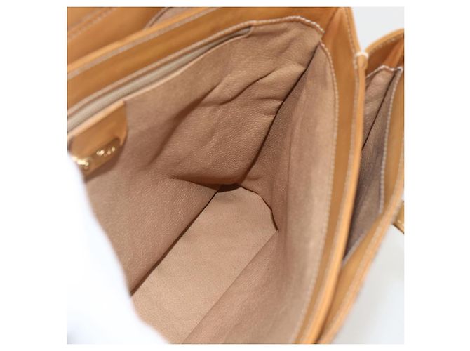 Gucci Borsa a mano Micro GG Supreme in PVC beige e oro 000 46 4857 Auth YKZ1075 D'oro - vista 19