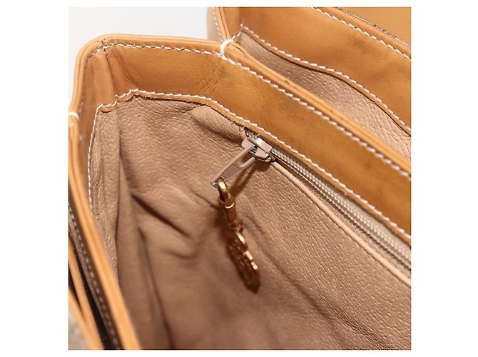 Gucci Borsa a mano Micro GG Supreme in PVC beige e oro 000 46 4857 Auth YKZ1075 D'oro - vista 21
