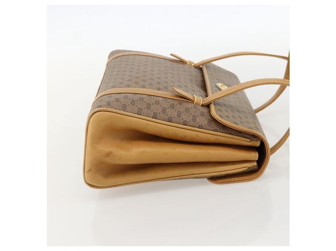 Gucci Borsa a mano Micro GG Supreme in PVC beige e oro 000 46 4857 Auth YKZ1075 D'oro - vista 4