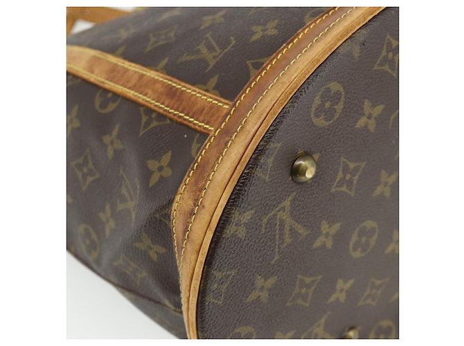 LOUIS VUITTON Borsa a Spalla Monogram Bucket GM M42236 LV Auth 175952 Monogramma - vista 9