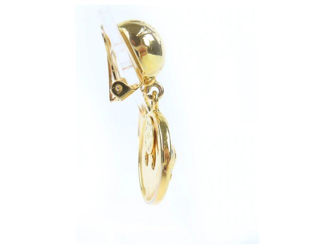 Céline Celine Vintage Starball Ohrringe mit mehrfarbigen Steinen Golden - Ansicht 5