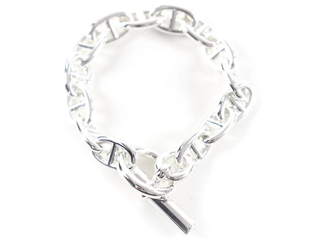Bracciale Charm Chaine d'Ancre MM di Hermès Argento - vista 2