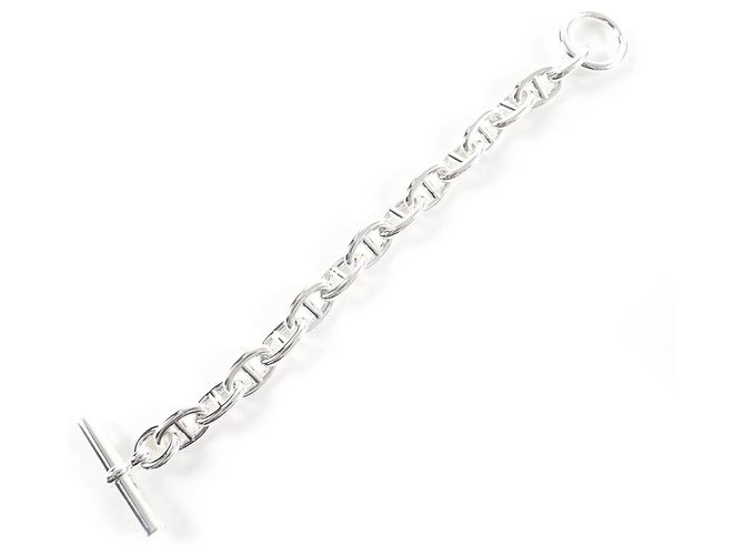 Bracciale Charm Chaine d'Ancre MM di Hermès Argento - vista 3