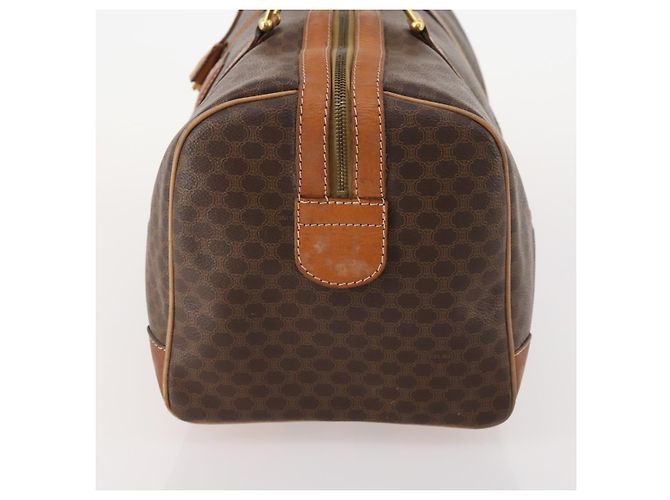 Céline Borsa Boston in tela Macadam CELINE in pelle PVC marrone oro Auth INZ010 D'oro - vista 3
