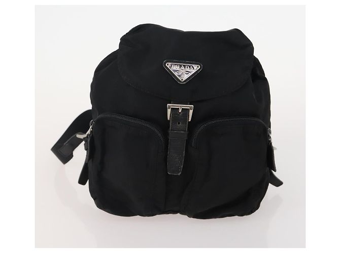 Zaino PRADA Nylon 2 Set Nero Auth 174965 - vista 11
