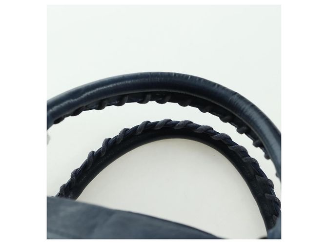 BALENCIAGA Borsa a Mano Twiggy in Pelle 2 in 1 Blu Navy 128523 Auth yk20202SAM - vista 14
