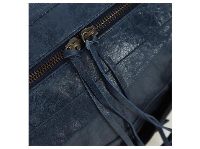 BALENCIAGA Borsa a Mano Twiggy in Pelle 2 in 1 Blu Navy 128523 Auth yk20202SAM - vista 21