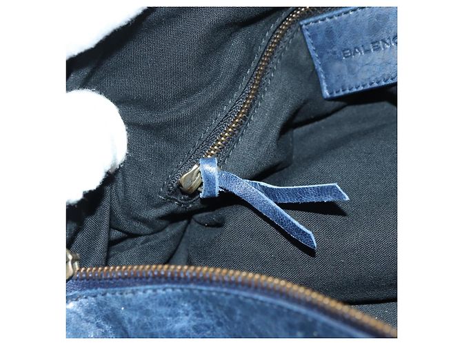 BALENCIAGA Borsa a Mano Twiggy in Pelle 2 in 1 Blu Navy 128523 Auth yk20202SAM - vista 26