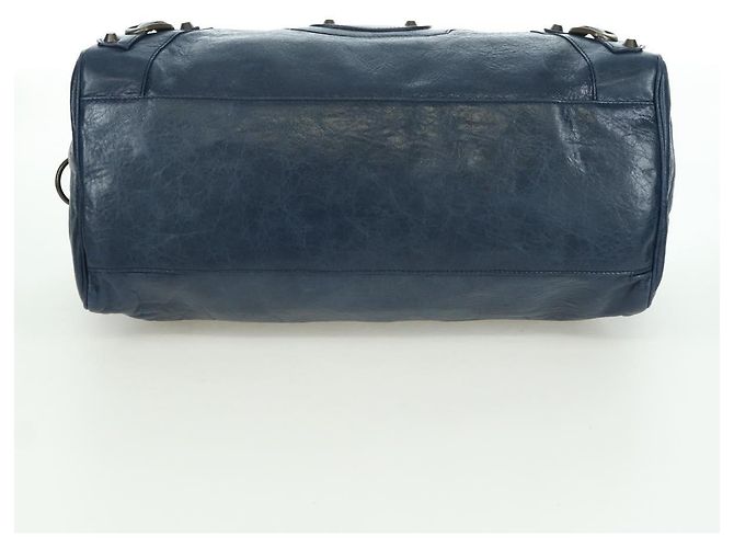 BALENCIAGA Borsa a Mano Twiggy in Pelle 2 in 1 Blu Navy 128523 Auth yk20202SAM - vista 5